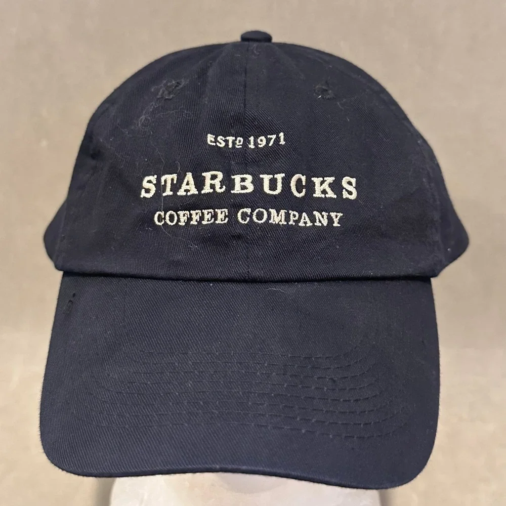 Starbucks Coffee Company Est 1971 Navy Blue Embroidered Adjustable Dad Hat Cap